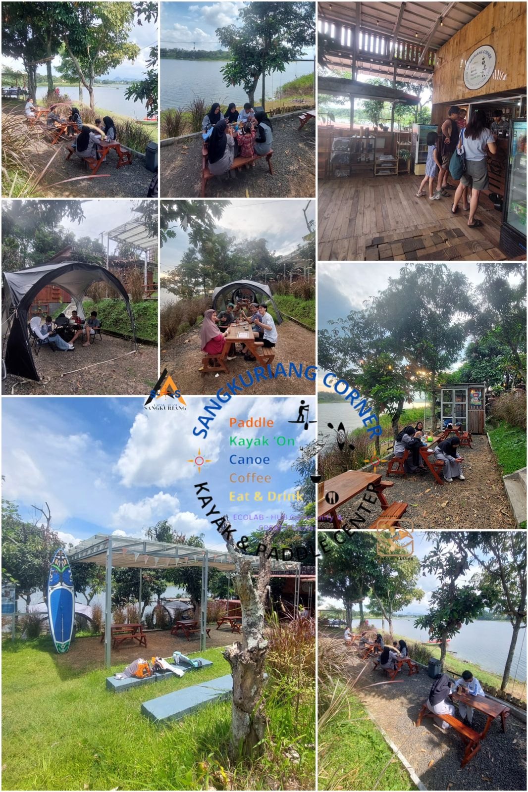 Area duduk tepi danau Sangkuriang Corner