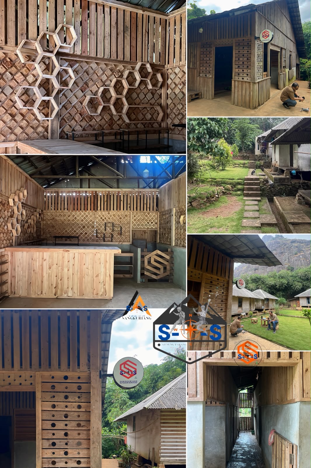 Cabin bambu di tanah legenda